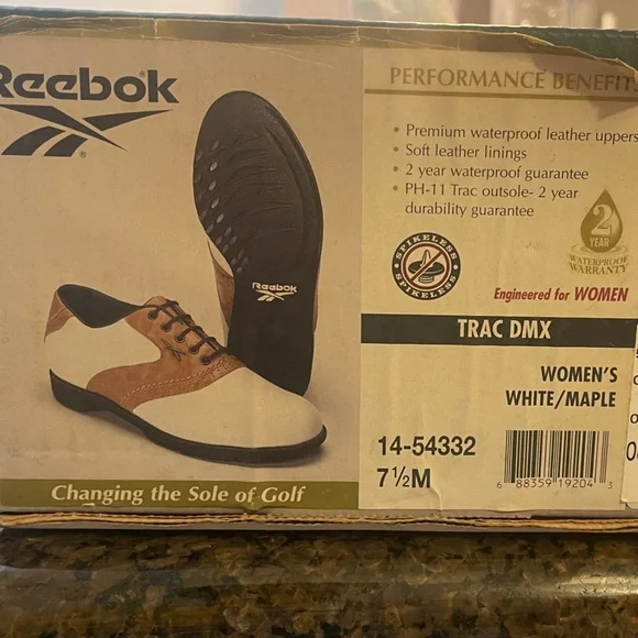 Women’s TRACK DMX REEBOK GOLF ⛳️ SHOES NWT - Picture 7 of 7
